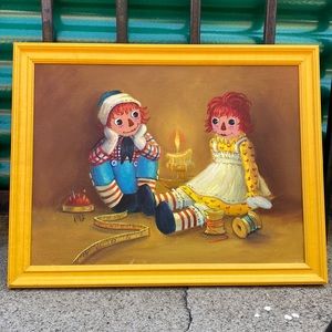 Raggedy Ann and Andy Painting